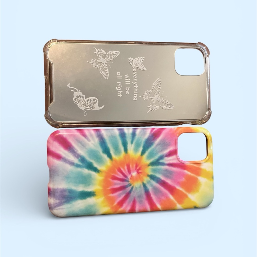 Tie-Dye Spiral and Inspirational Butterfly Case for IPhone XR